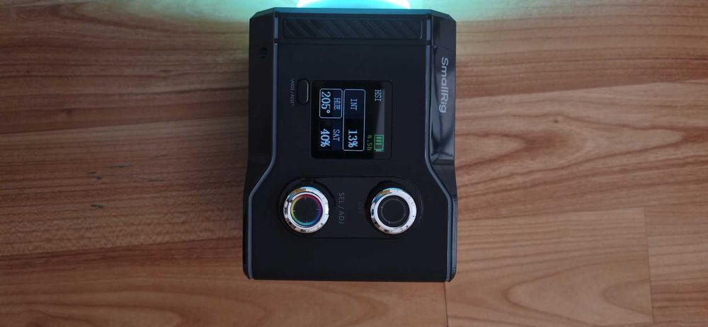 Lampa foto video SmallRig SmallRig RC 60C RGB, full color, maner, clema pentru powerbank, 4810 si SmallRig mini Spot Light