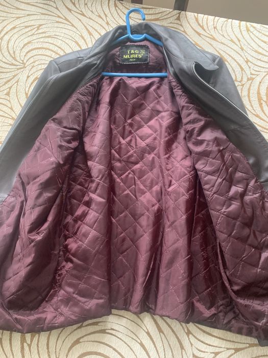 Geaca stil pardesiu din piele de Dama ca NOUA