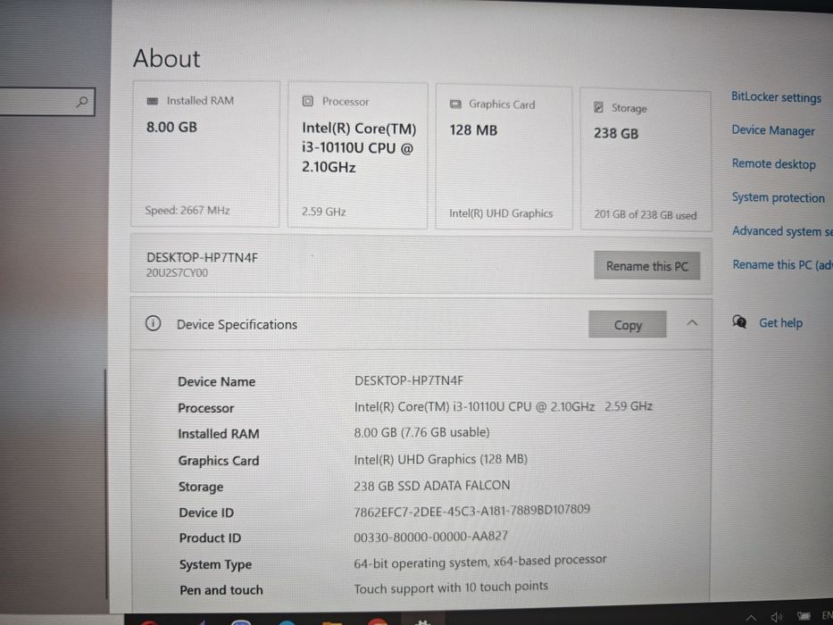 Lenovo ThinkPad L14 - Intel Core i3, 8GB RAM, тъч дисплей