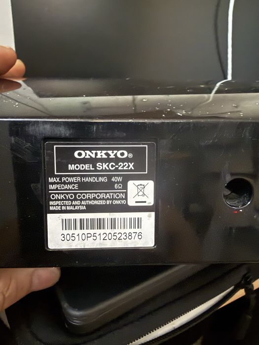 Set boxe pasive ONKYO originale – Home Cinema – 6 Ohm / 40W/ boxa