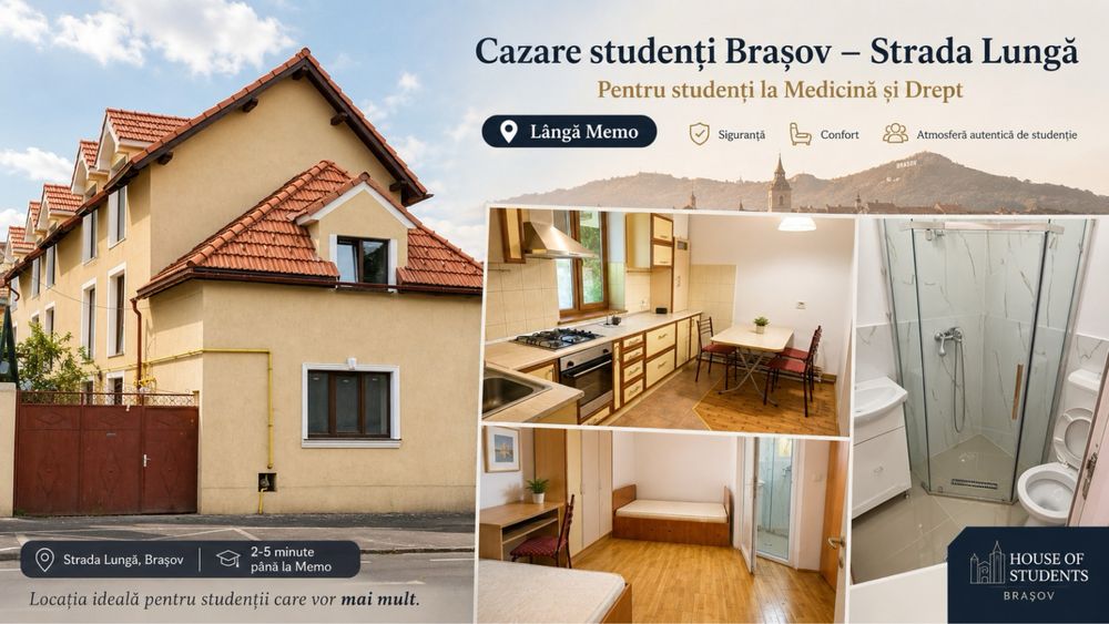 Cazare studenti Brașov! Inchiriem garsoniere studenti.