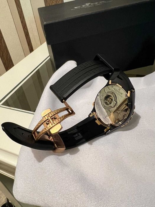 Edox Grand Ocean Decentrique Date Automatic FULL SET!