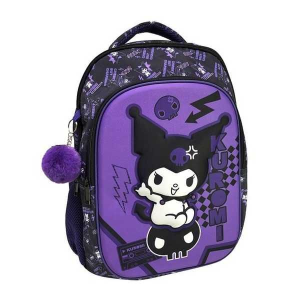 Ученическа раница за начално училище в лилаво, 3D Kuromi, За момичета