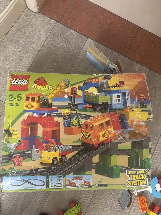 Большой набор Lego Duplo Железная дорога Оригинал, поезд