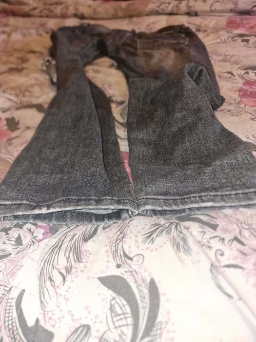 Мъжки черно-сиви дънки