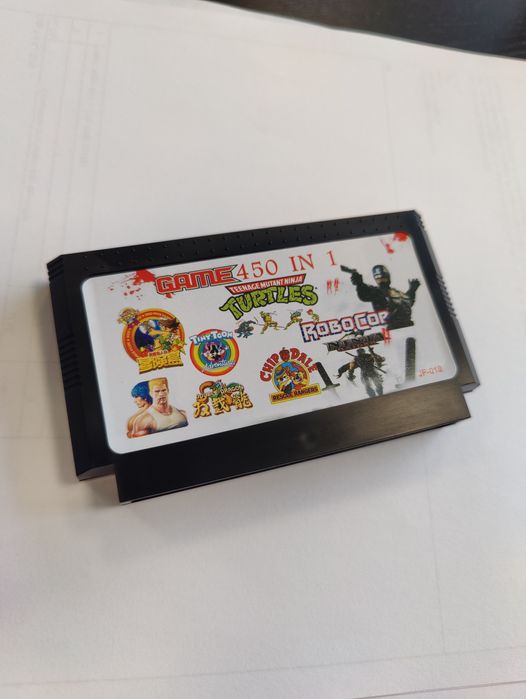 Caseta 450 in 1 jocuri nintendo famicom 8bit terminator