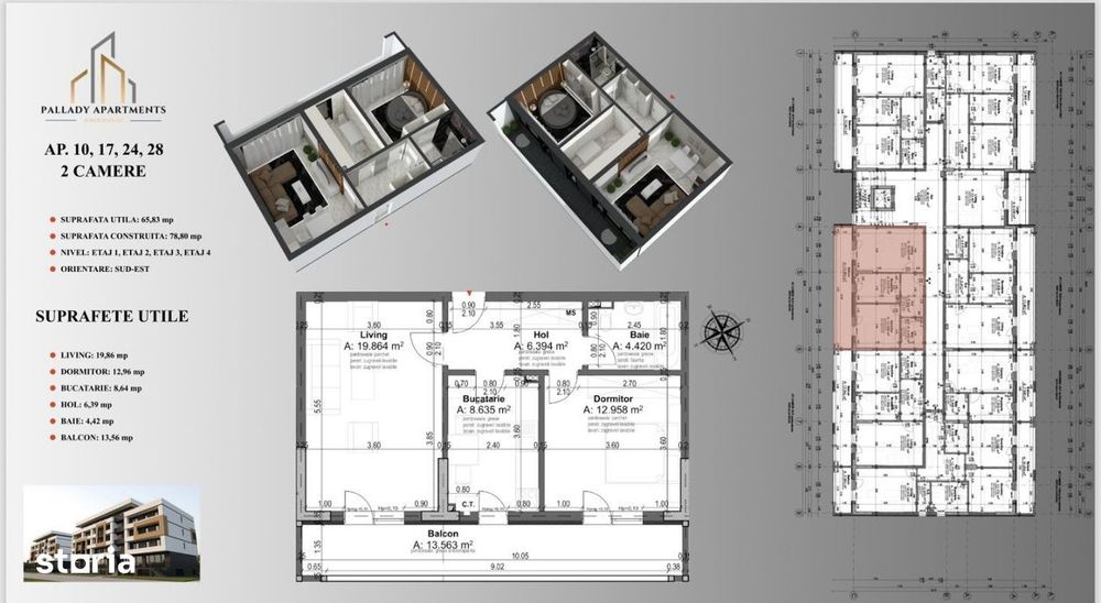 Ap. 2Cam. Decomandat In Bloc Premium P+4 / 12 Min Metrou N Teclu!
