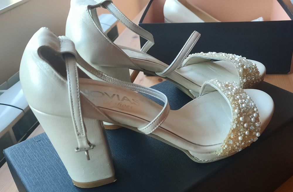 Sandale mireasa Novias piele naturala 36