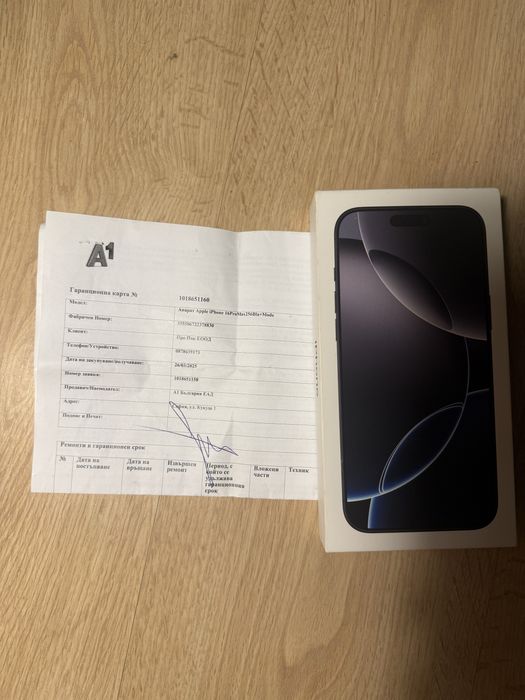 Iphone 16 pro max с гаранция