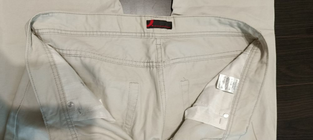 Pantaloni lungi bumbac Dressmann, croiala dreapta, masura 36/34