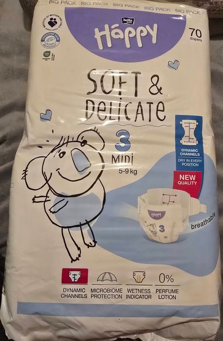 Vând pampers happy nr 3