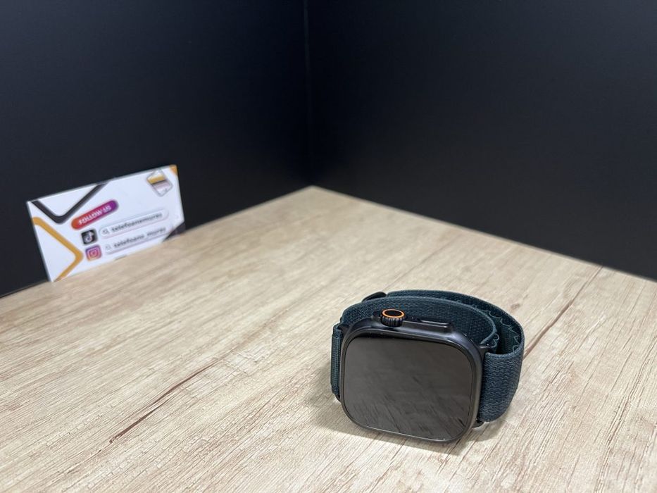 Apple Watch Ultra 2 49mm Black Titanium Case Dark Green Alpine Loop Se