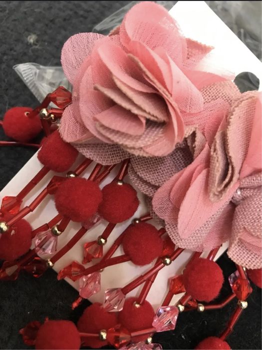 Серьги роза