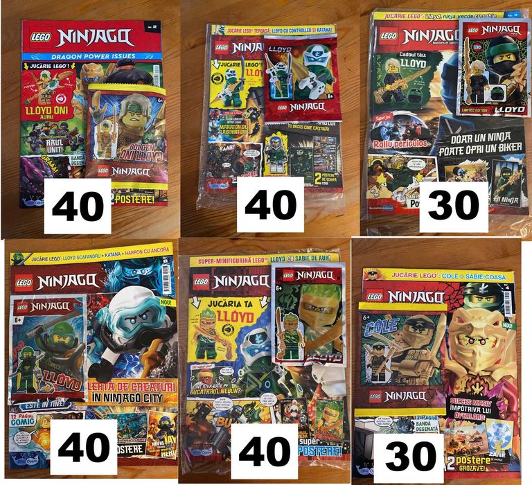 Colectie Reviste LEGO NinjaGO NOU/Sigilate