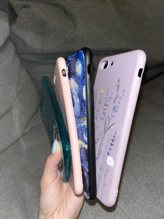 Чехлы на iPhone 7+/8+ б/у по 600 тг