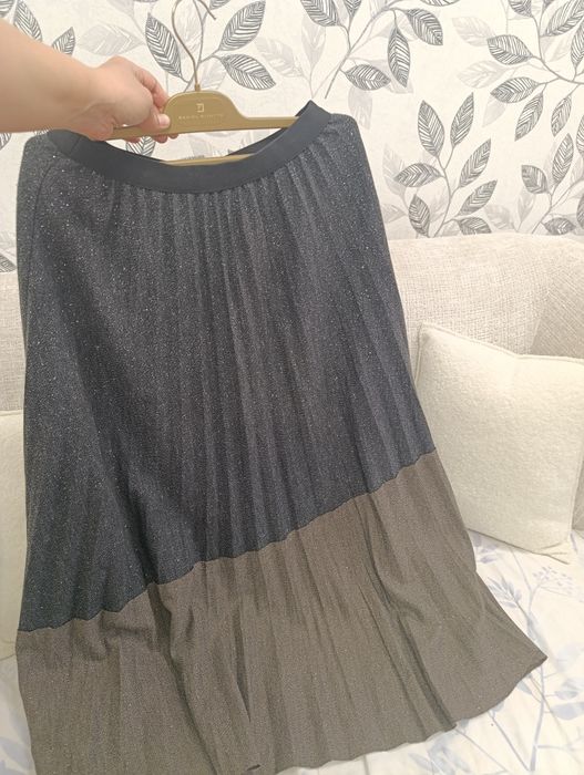 Нарядная плиссированная юбка с блеском | Очень стильная