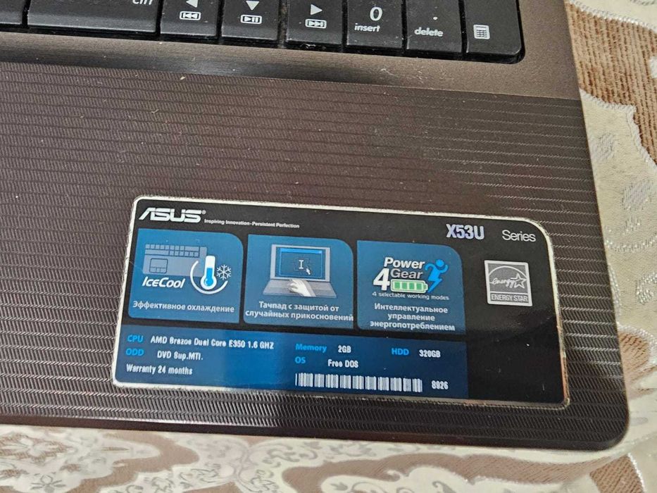 Продам ноутбук asus