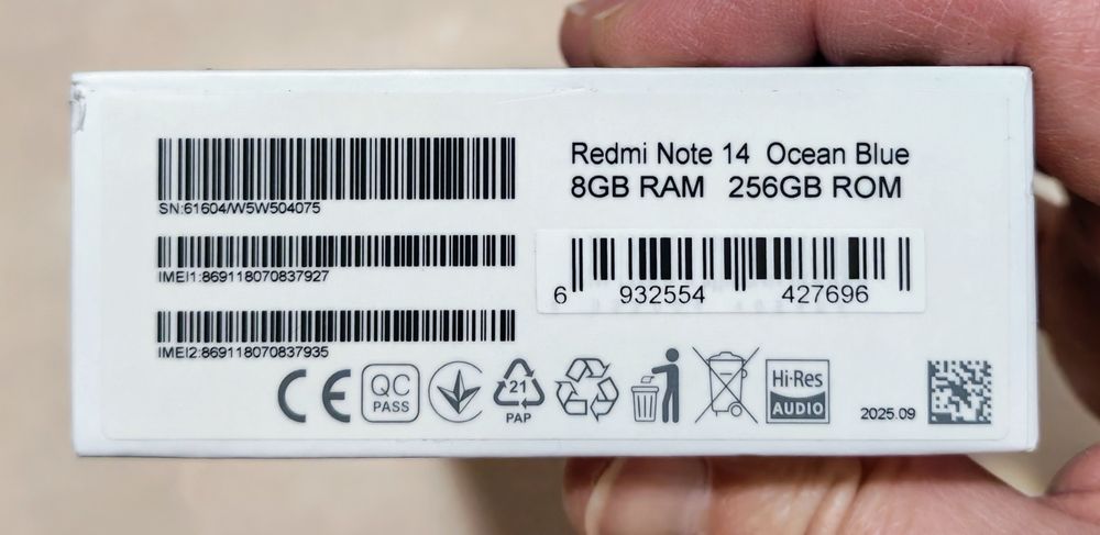 XIAOMI Redmi Note 14/Redmi Note 14 Pro 8/256 GB sigilate !