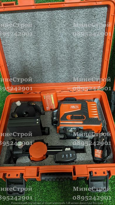 4D ЛАЗЕРЕН НИВЕЛИР Хилти с 16 линии 4 точков Зелен Лазер HILTI 2022