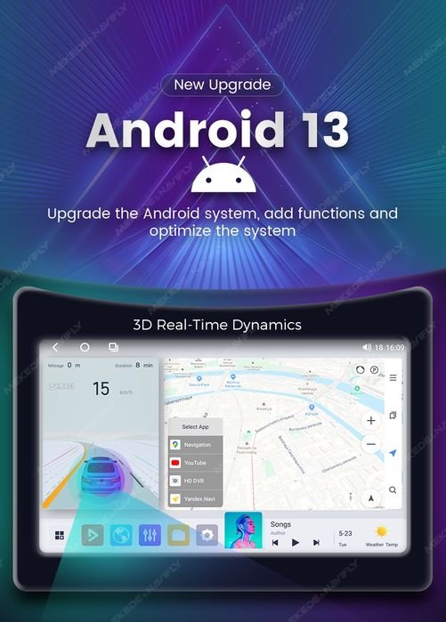 Android 15 Навигация Мултимедия MERCEDES w211 w219 4/8гб 8core Ме