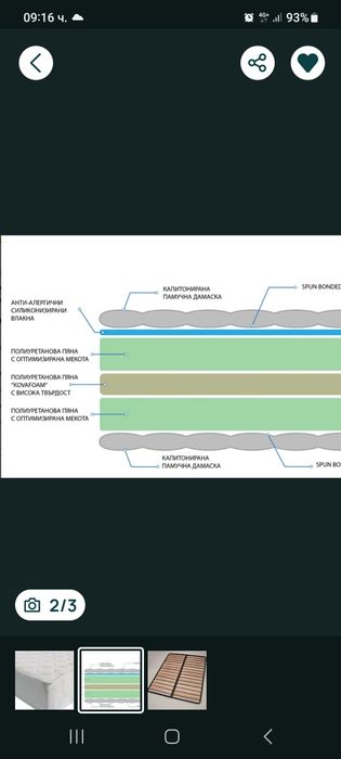 Продавам двулицев  матрак Стил в отлично състояние.