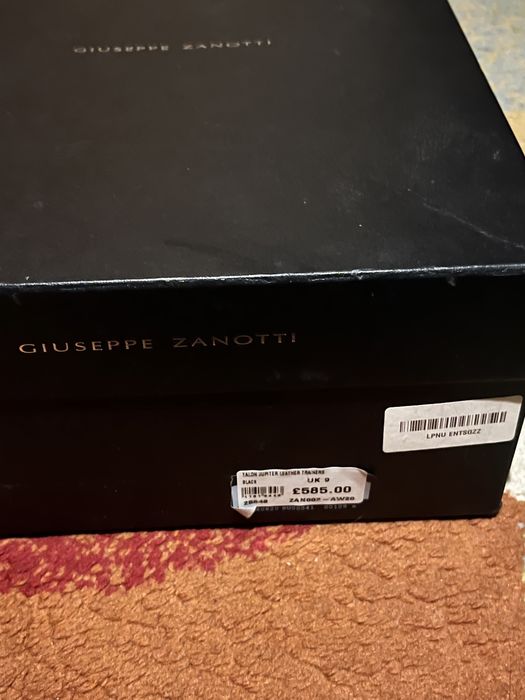 Giuseppe Zanotti Black Leather Sneakers