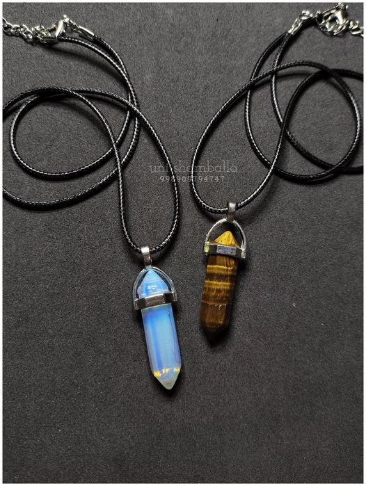 Парные кулон маятник из натуральных камней кулоны Солнце Луна, Инь Ян