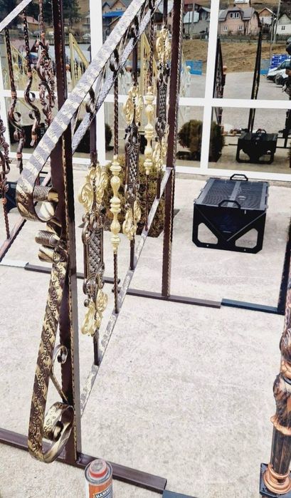 Balustrada din fier forjat brut turnat