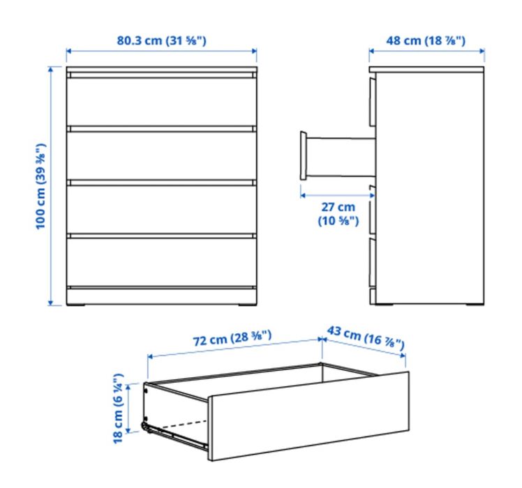Скрин с чекмеджета (сив)