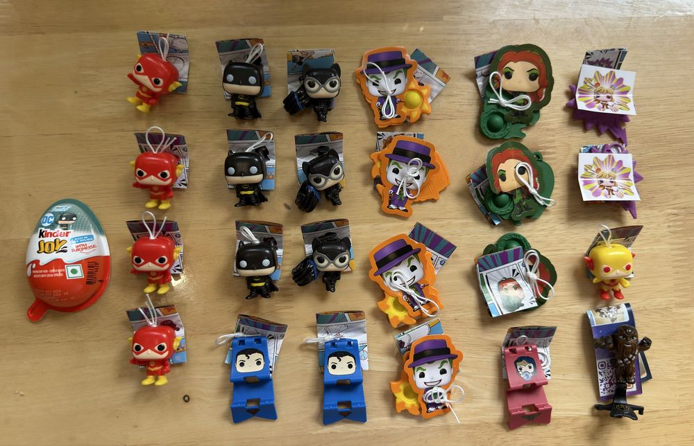 Kinder Joy Minecraft, Stranger Things, DC