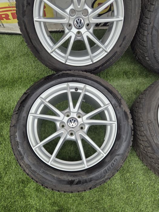 Jante R 17 5x 112 Passat cu 215 55 17 Goodyear m+s 2024