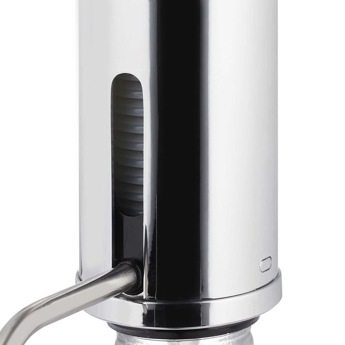 Dispenser de bauturi cu pompa manuala, cu 6 pahare, sticla, 2.4l