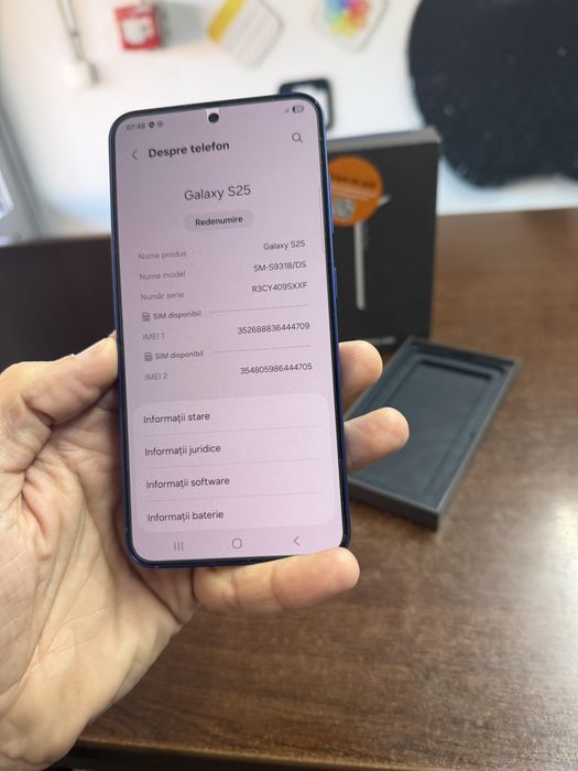 Vand Samsung S25 128Gb full box