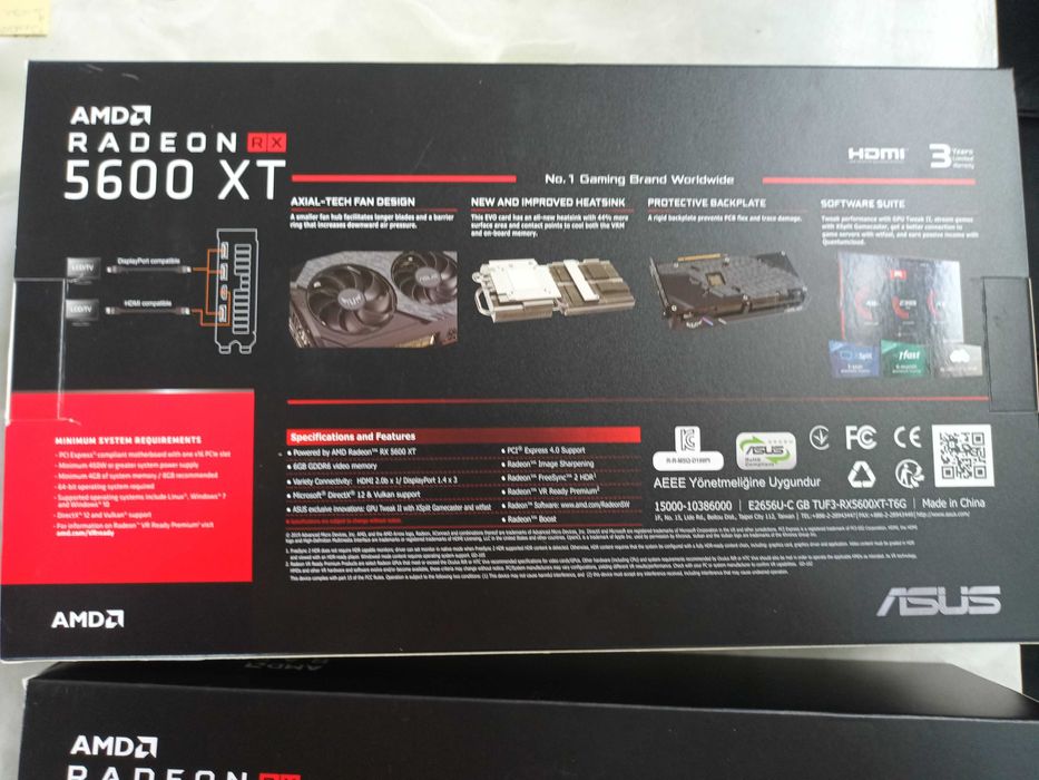 ASUS RX 5600 XT TUF EVO като нови!