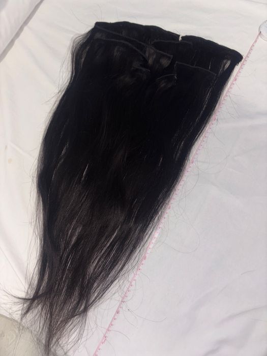 Extensii din par natural saten inchis brunet natural  60 cm 70 cm