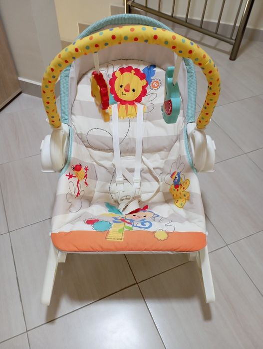 Бебешка люлка 3 в 1 Fisher Price - Музикална