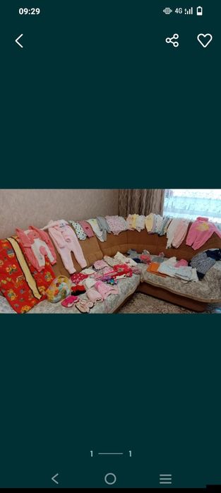 Продам детские вещи до 1,5 года на девочку.