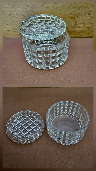 Хрустальные  вазочки и  шкатулка СССР