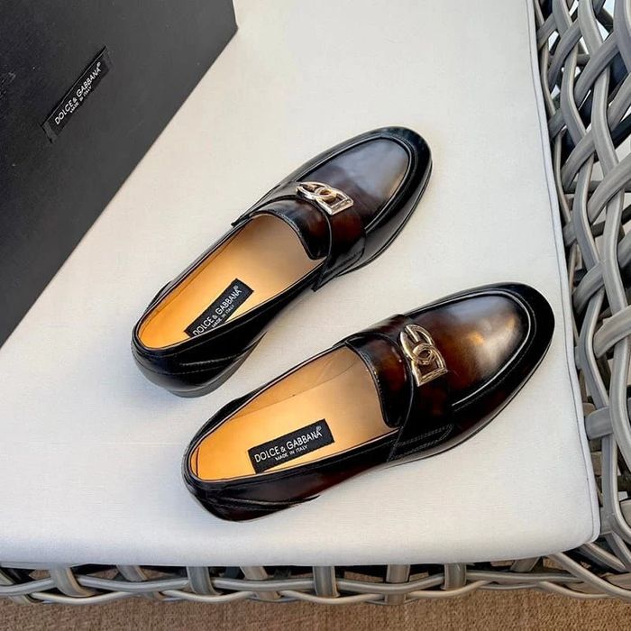 D&G Logo Loafer / Black / Grey