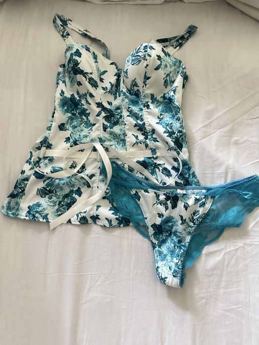 Jolidon Set Compleu Chiloti dantela top floral