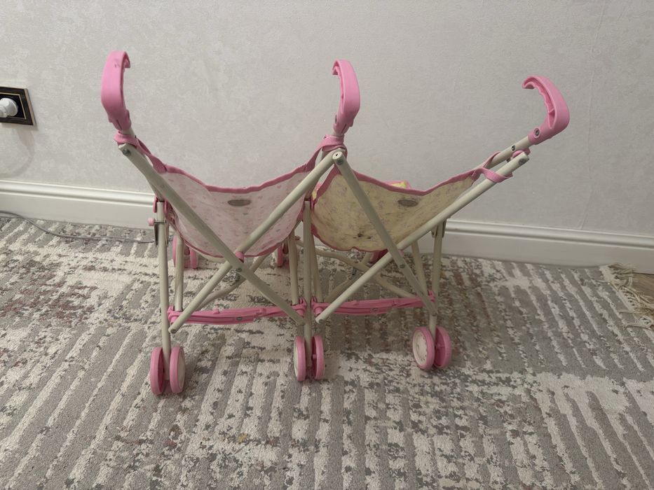 Коляска для кукол игрушек двойняшек