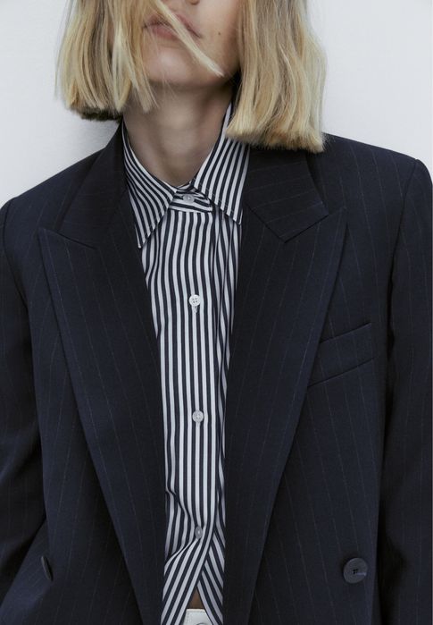 Sacou Massimo Dutti, bleumarin