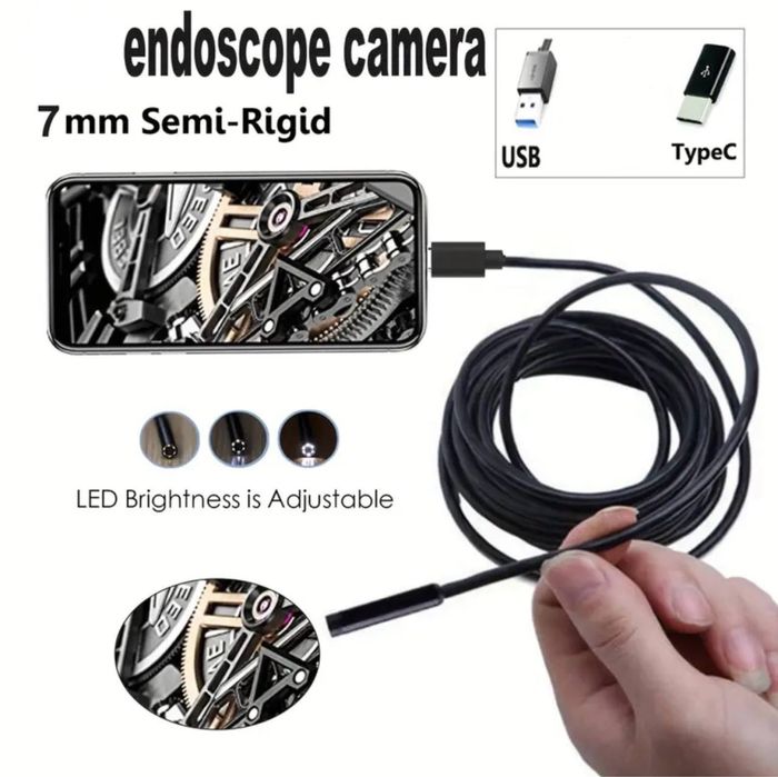 ЭНДОСКОП с HD 7мм Объективом для Android Смартфонов