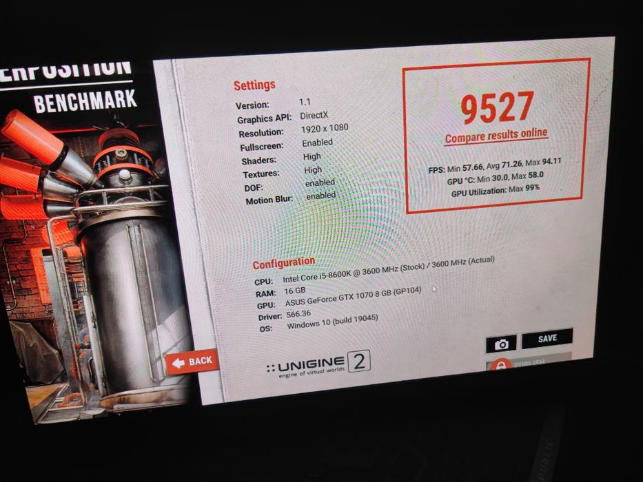 Gaming PC White i5 8600k, Strix GTX 1070 8 GB, 16 GB DDR4, SSD 512