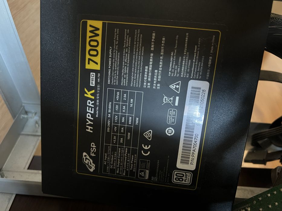 Майнинг риг 7x Gigabyte RTX 3060ti Vision OC 8GB – цял или на части (копачка)