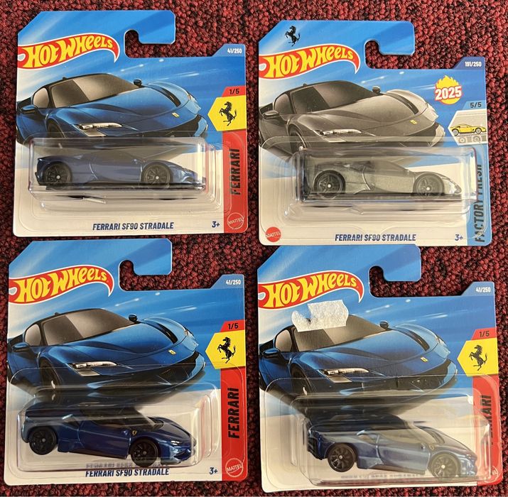 Masinute Hot Wheels Ferrari 5 Pack / 12Cilindri / SF90 Stradale