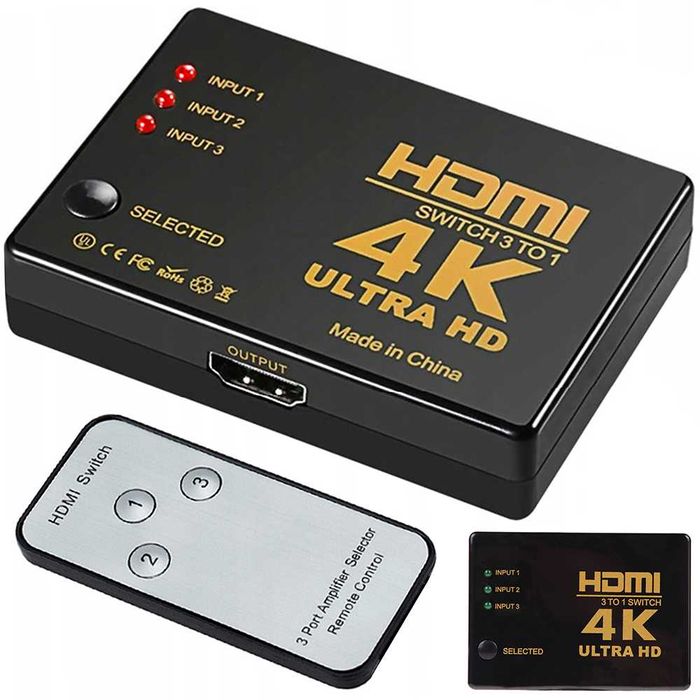 pentru tv filme 4K Uhd switch 5x1 porturi cu telecomanda