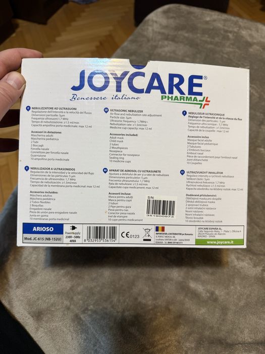 Aerosol Joycare cu Ultrasunete cu Densitate si Viteza Reglabila ca nou