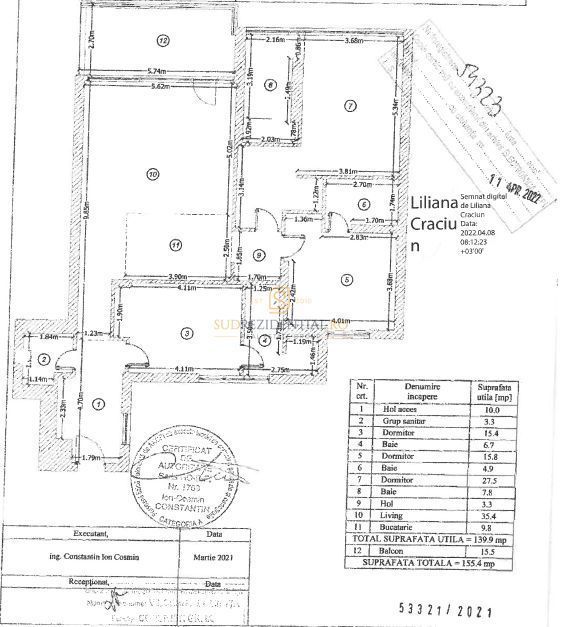 Resedinta de Lux Rococo, 4 camere, Panorama Superba catre Mare