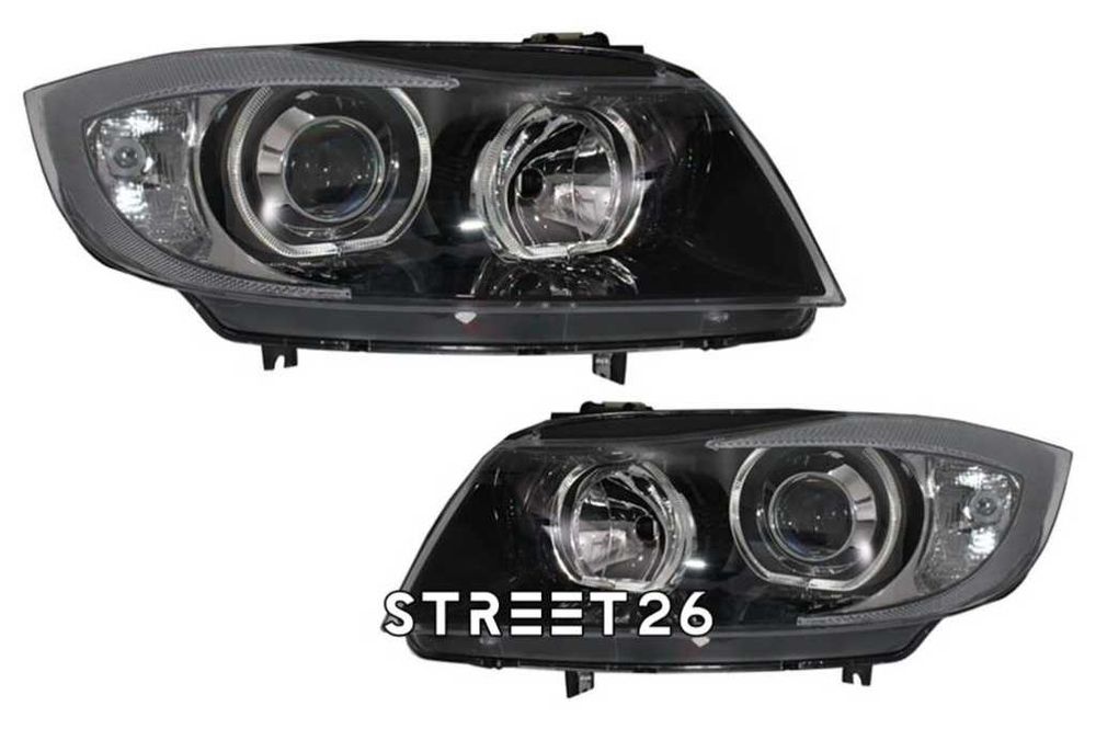 Faruri BMW Seria 3 E90 E91 Sedan Touring (2005-2011) Angel Eyes